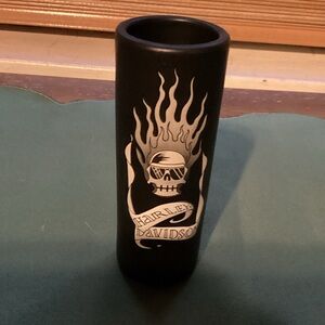 Harley Davidson Black Skull Double Shot Glass